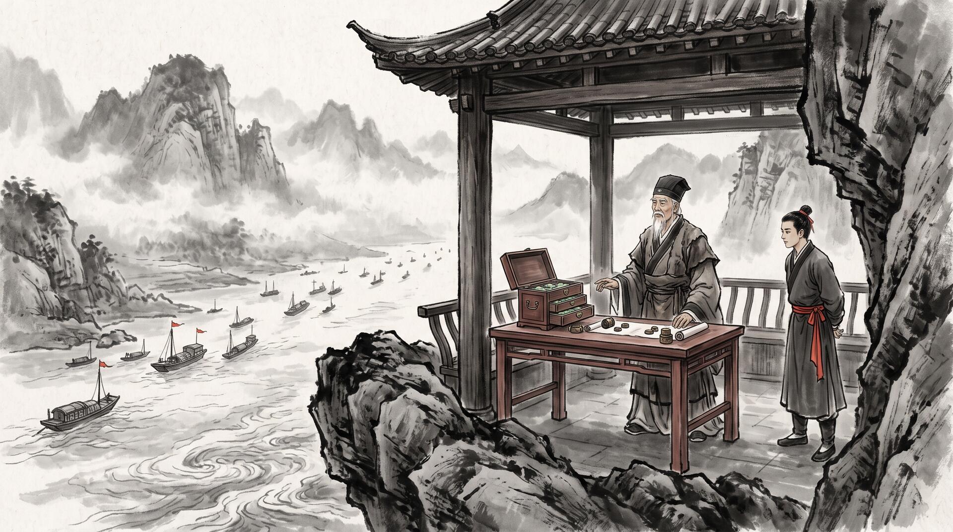 Illustration: The Grid of Nine Seal-Boxes at Thousand Sails Ferry and the Art of the Minimum