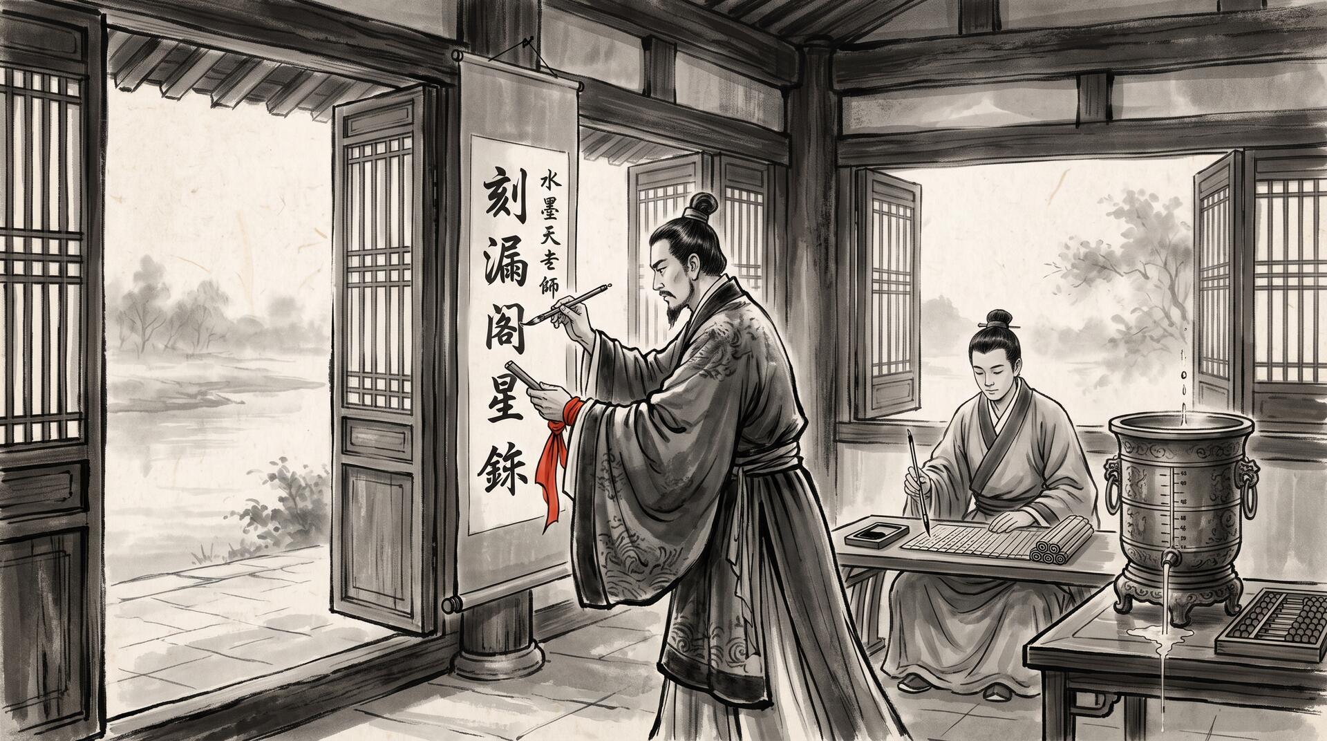 Illustration: The Saffron Plaque and the Midnight Scribe