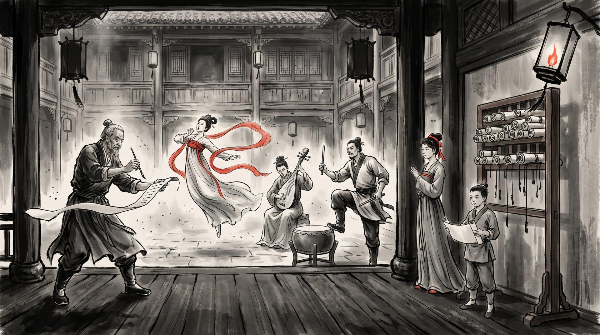 Illustration: The Theatre on a Scroll